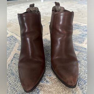 Franco Sarto Brown Ankle Boots - Size 5